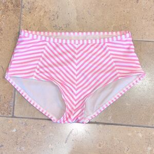 Tea Collection swim bottoms.  Pink stripe. Size 8.